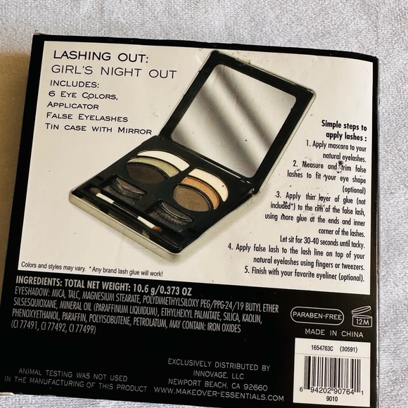 Me Makeover Essential women Lashing out Girl Night Out Eyeshadow & Eyelash - Picture 5 of 12